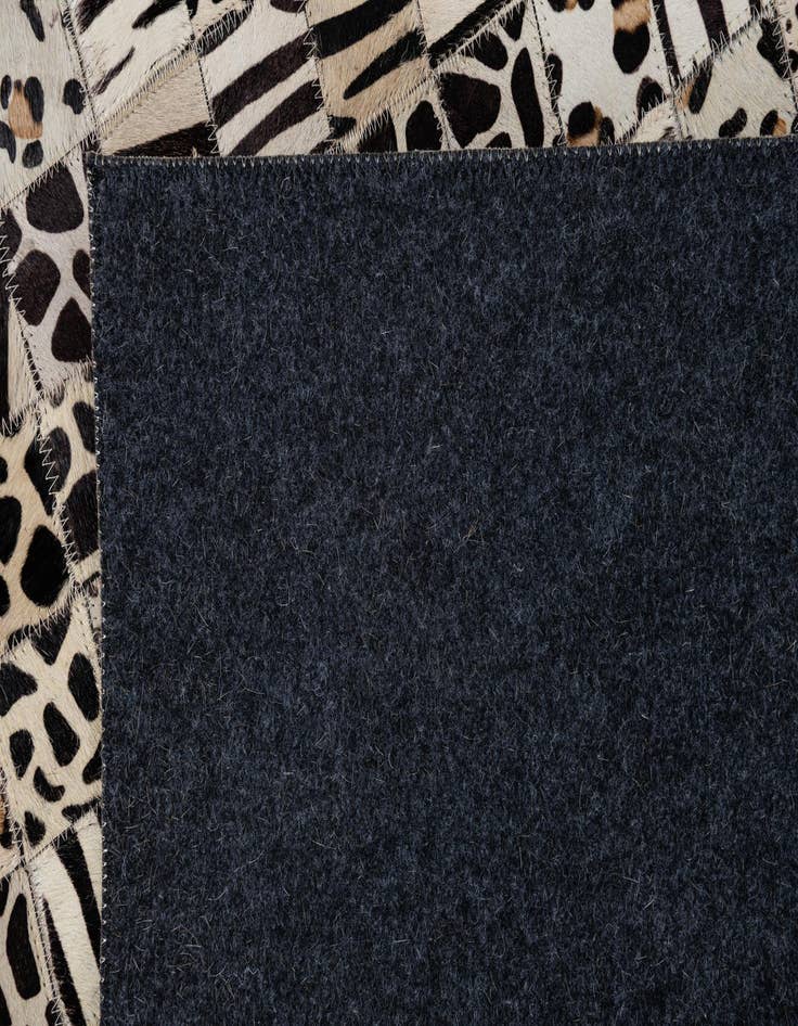 Detail image of  5' 1 x 8' Cowhide Leather Rug