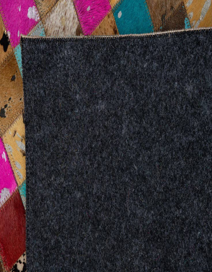 Detail image of  5' 1 x 8' Cowhide Leather Rug