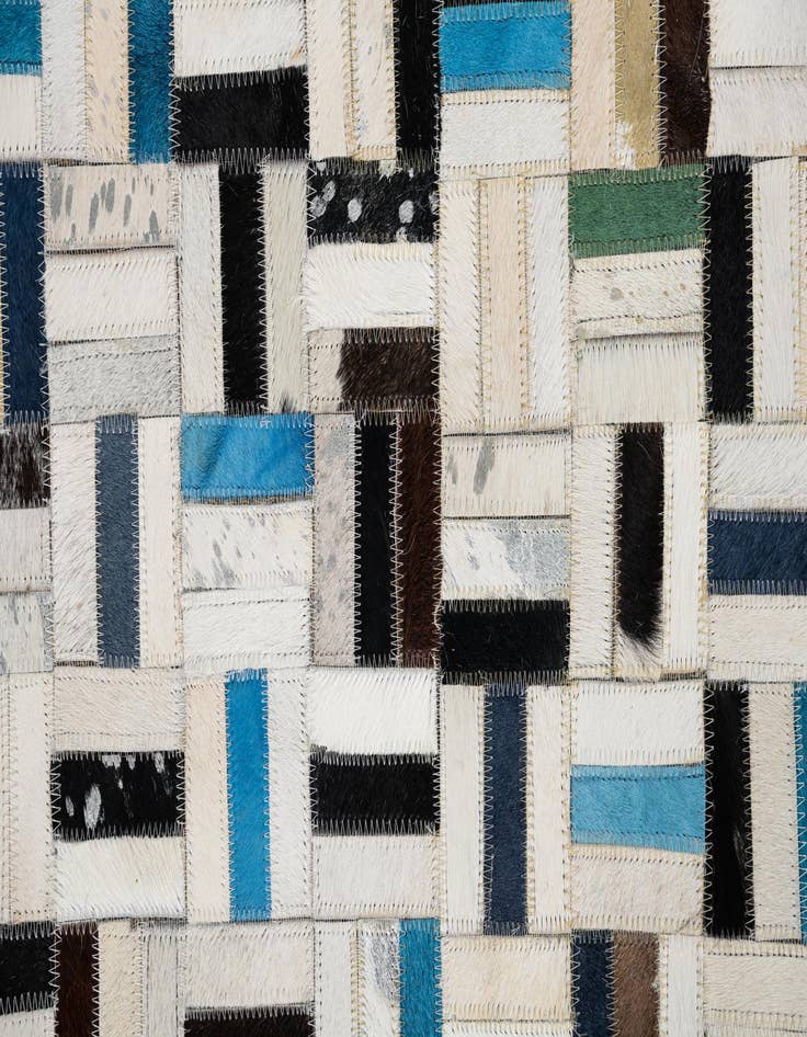 Detail image of  5' x 8' Cowhide Leather Rug