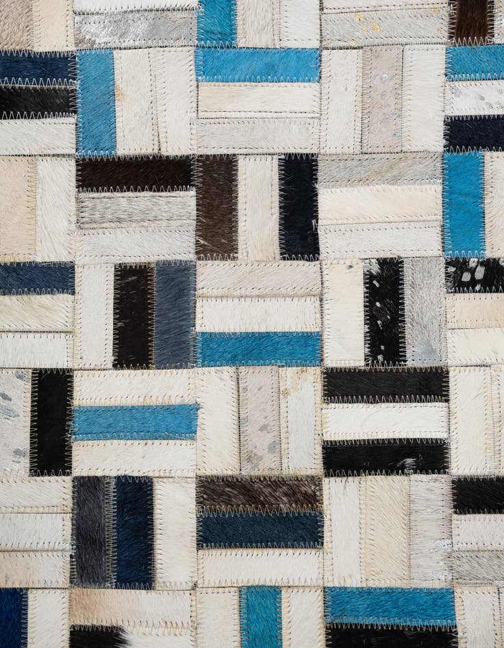 Detail image of  5' x 8' Cowhide Leather Rug