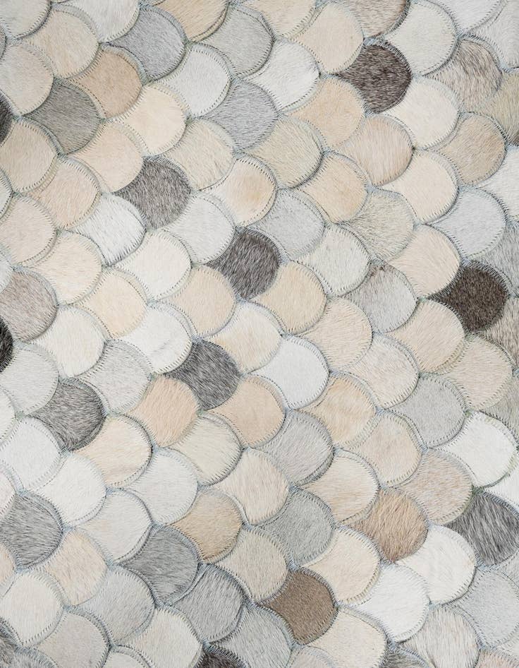 Detail image of  5' 1 x 8' Cowhide Leather Rug