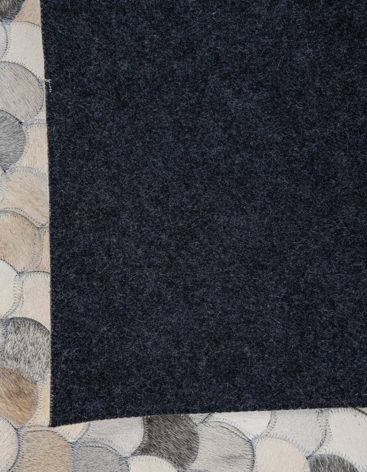 Detail image of  5' 2 x 8' 1 Cowhide Leather Rug