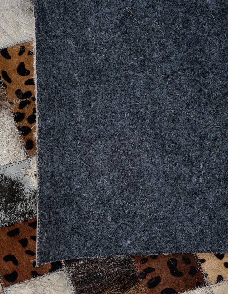 Detail image of  5' 1 x 8' Cowhide Leather Rug