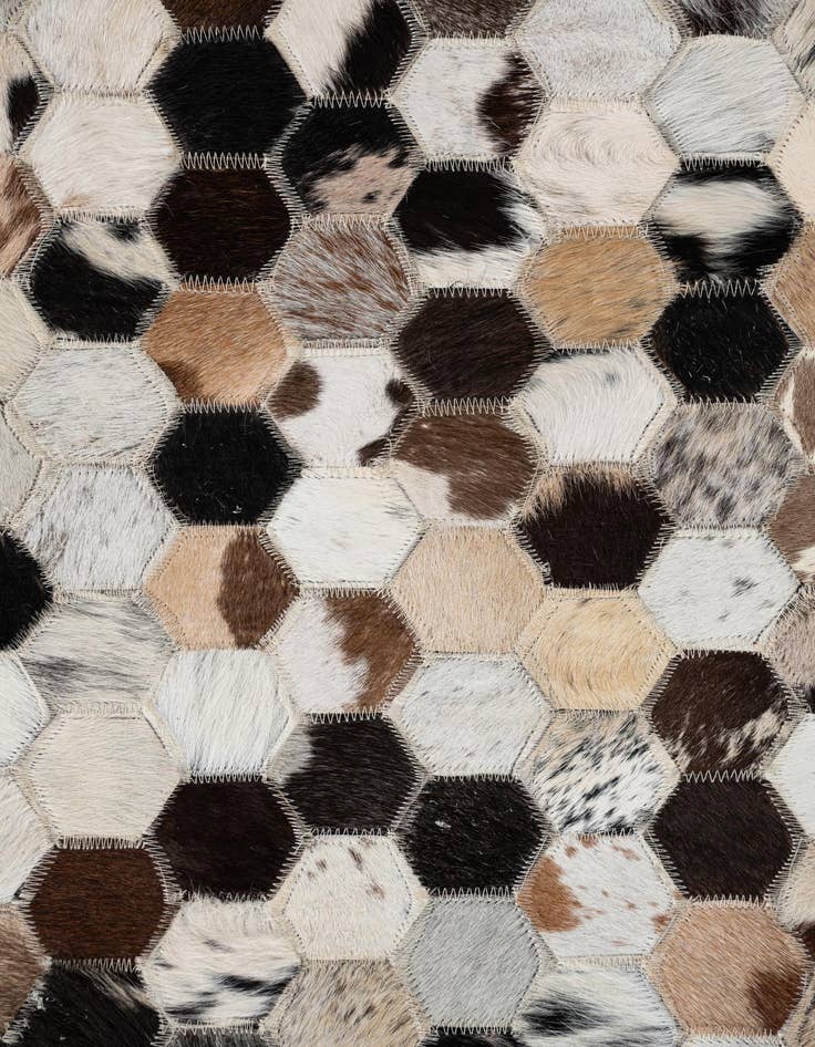 Detail image of  5' x 8' Cowhide Leather Rug