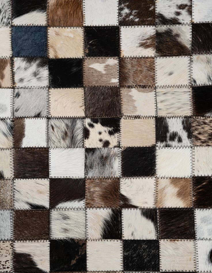Detail image of  5' x 8' Cowhide Leather Rug