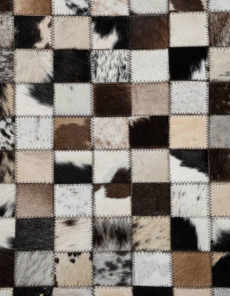 Detail image of  5' x 8' Cowhide Leather Rug