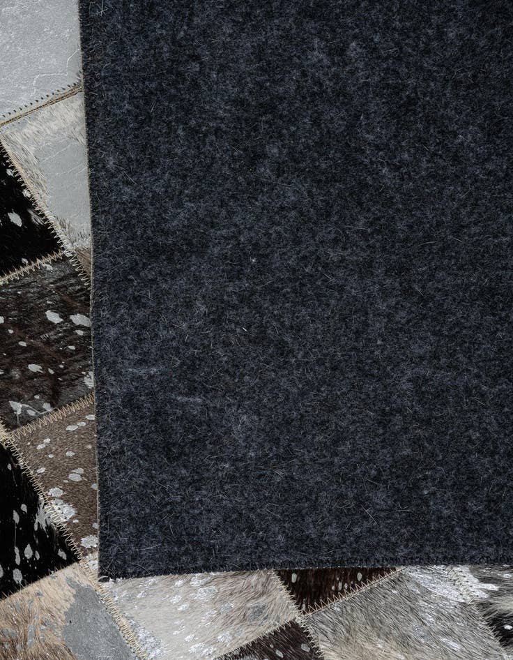 Detail image of  5' 1 x 8' 1 Cowhide Leather Rug