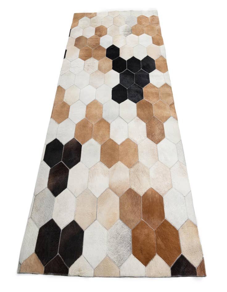 Detail image of  5' x 8' Cowhide Leather Rug