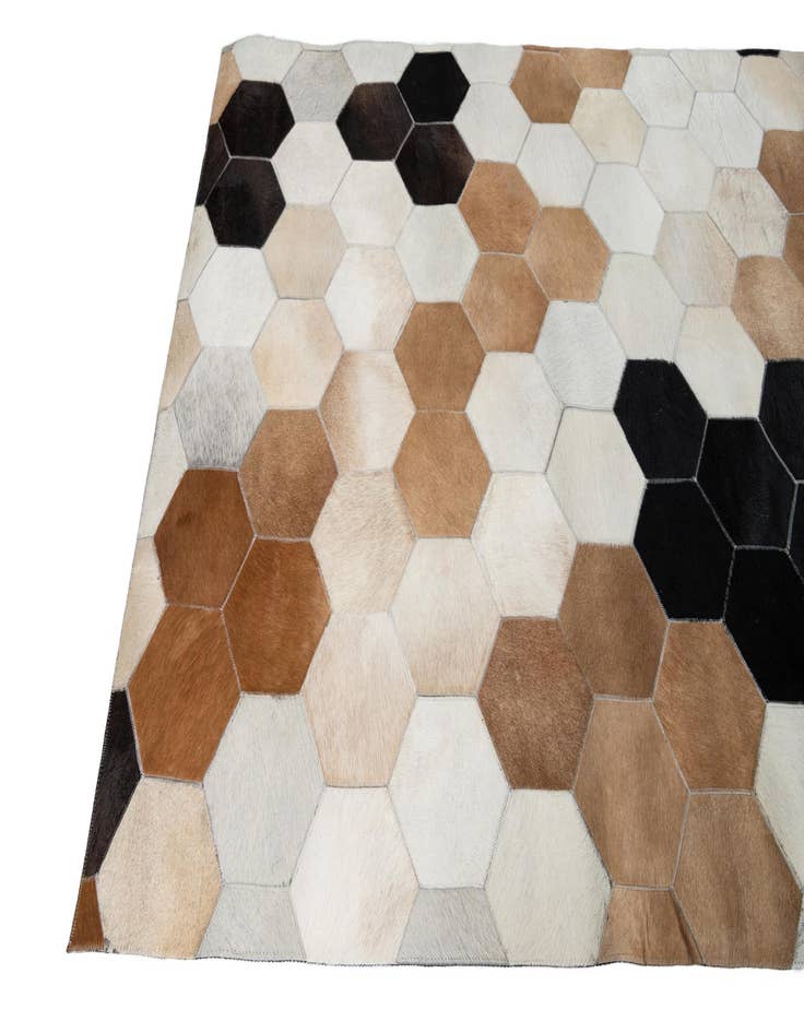 Detail image of  5' x 8' Cowhide Leather Rug