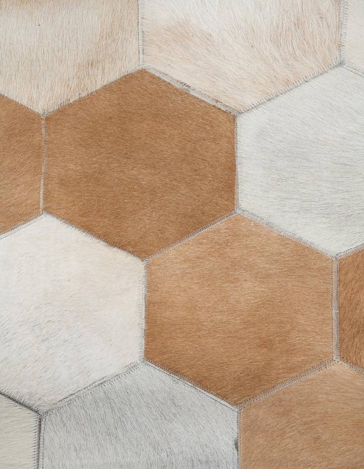 Detail image of  5' x 8' Cowhide Leather Rug