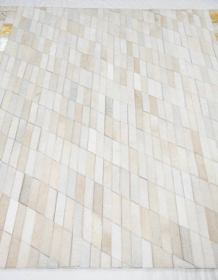 Detail image of  5' 1 x 8' Cowhide Leather Rug