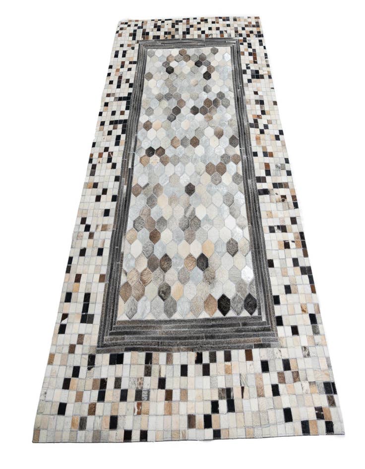 Detail image of  5' x 8' Cowhide Leather Rug