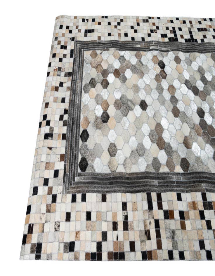 Detail image of  5' x 8' Cowhide Leather Rug