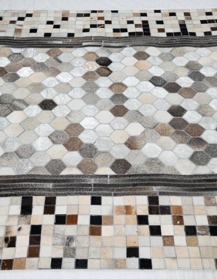 Detail image of  5' x 8' Cowhide Leather Rug