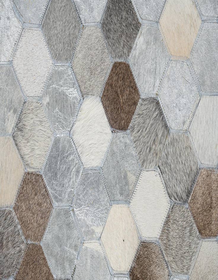 Detail image of  5' x 8' Cowhide Leather Rug