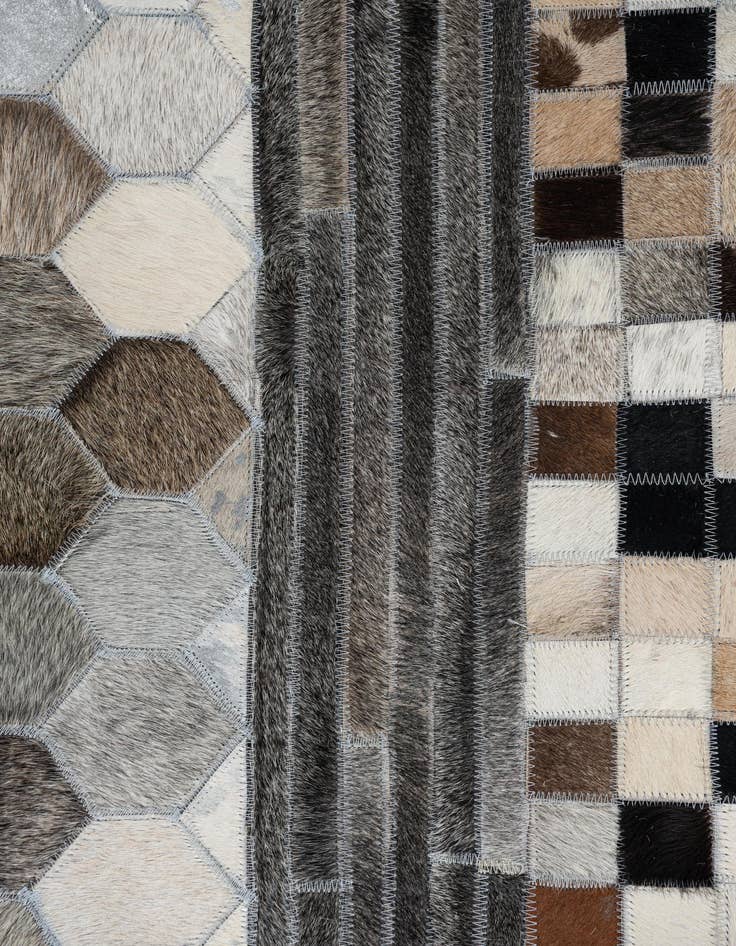 Detail image of  5' x 8' Cowhide Leather Rug