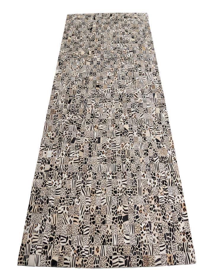 Detail image of  5' 1 x 8' Cowhide Leather Rug