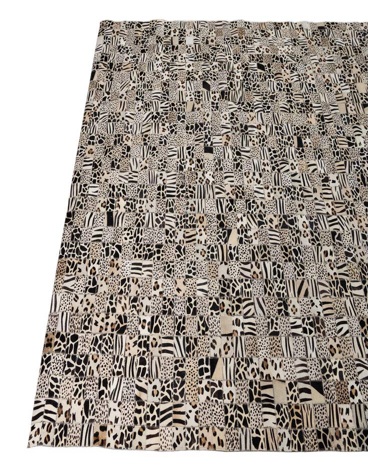 Detail image of  5' 1 x 8' Cowhide Leather Rug