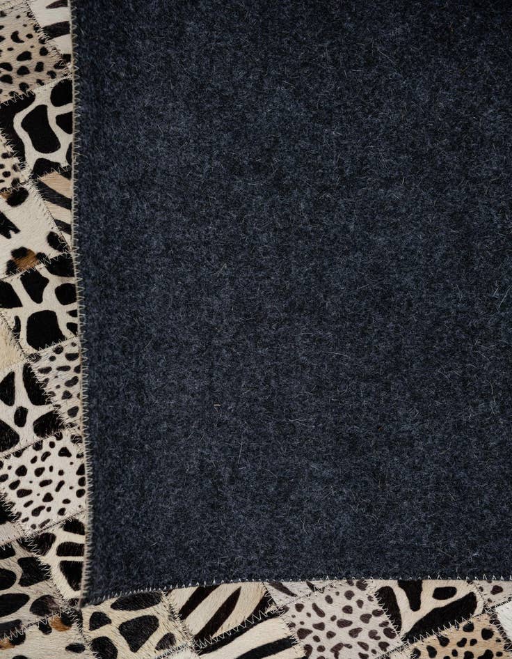 Detail image of  5' 1 x 8' Cowhide Leather Rug