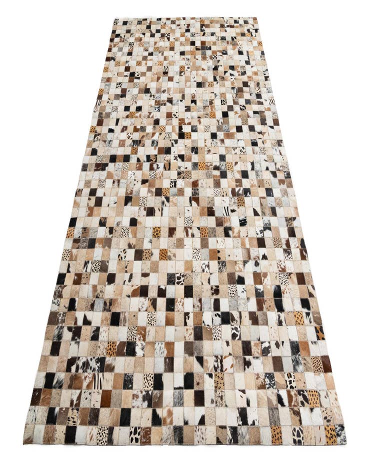 Detail image of  5' x 7' 10 Cowhide Leather Rug