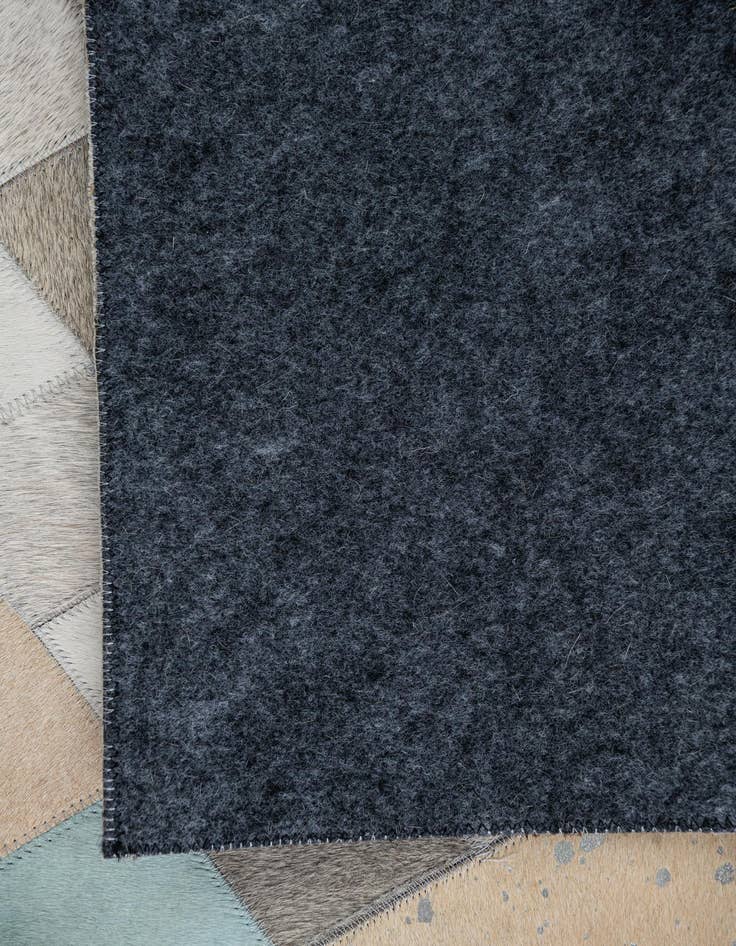 Detail image of  5' x 7' 10 Cowhide Leather Rug