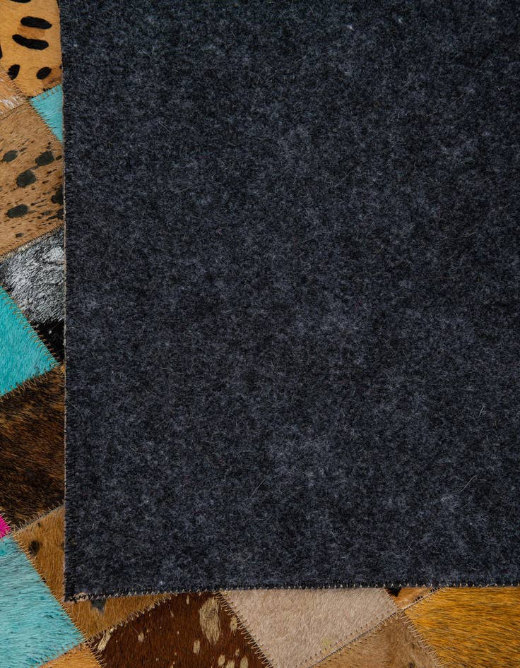 Detail image of  5' 1 x 8' Cowhide Leather Rug