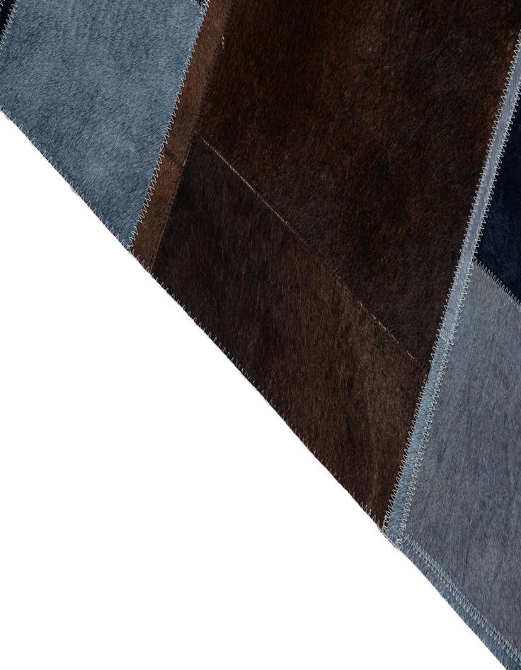 Detail image of  5' 1 x 7' 10 Cowhide Leather Rug