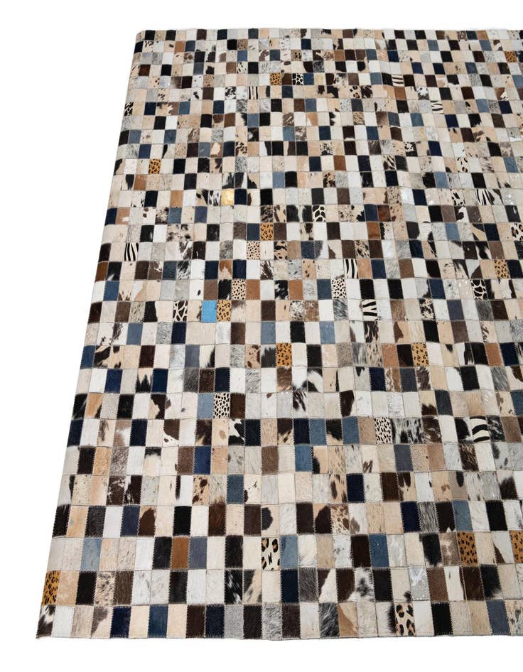 Detail image of  5' x 8' Cowhide Leather Rug