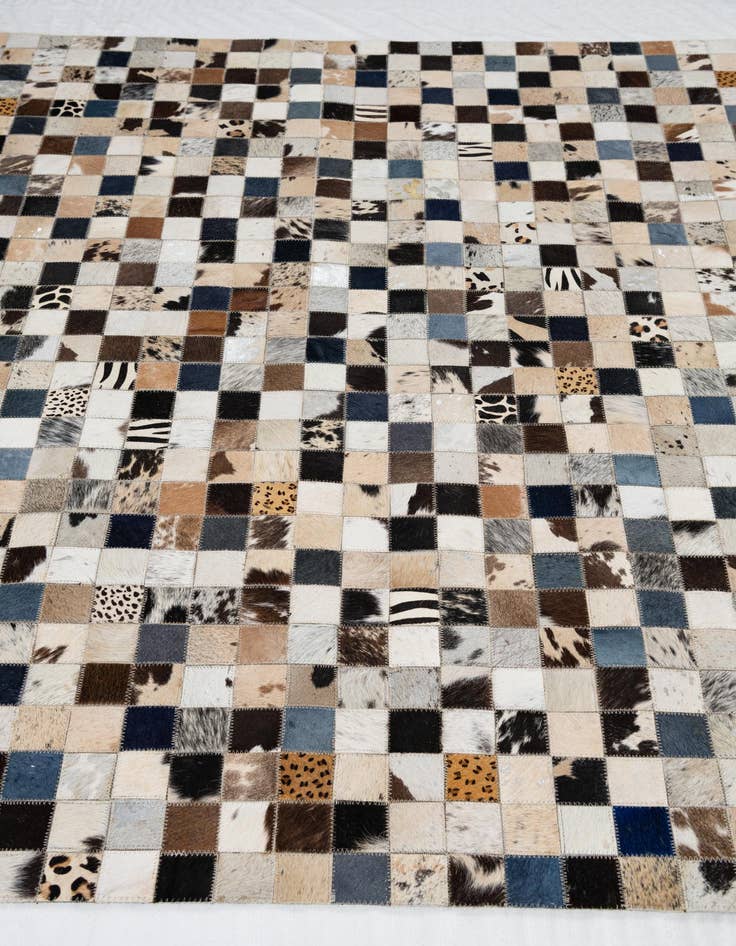 Detail image of  5' x 8' Cowhide Leather Rug