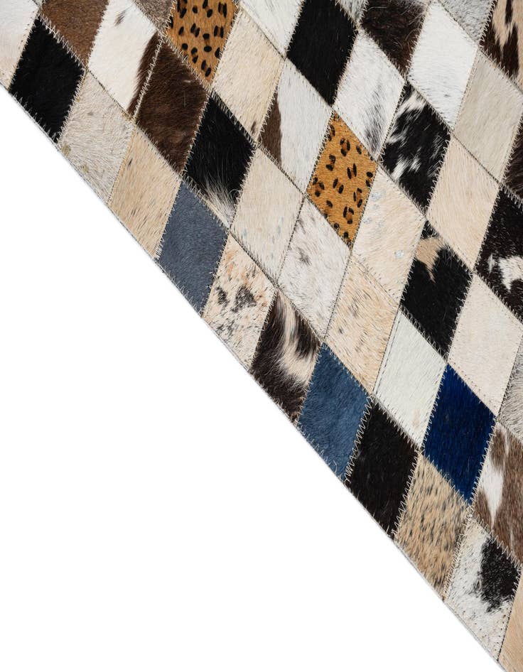 Detail image of  5' x 8' Cowhide Leather Rug