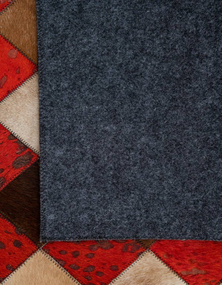 Detail image of  5' x 7' 9 Cowhide Leather Rug