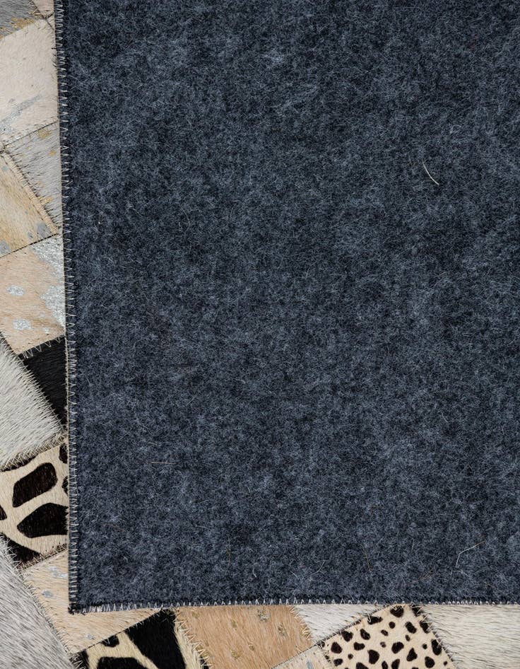 Detail image of  5' x 7' 10 Cowhide Leather Rug