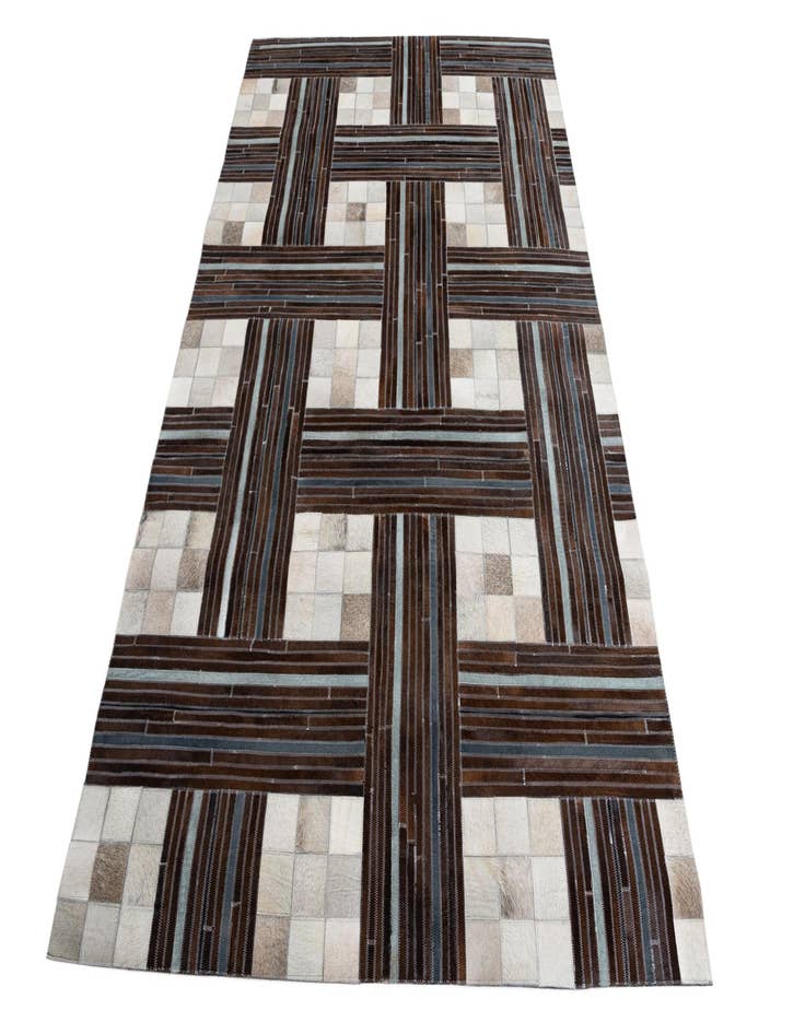 Detail image of  5' x 7' 10 Cowhide Leather Rug