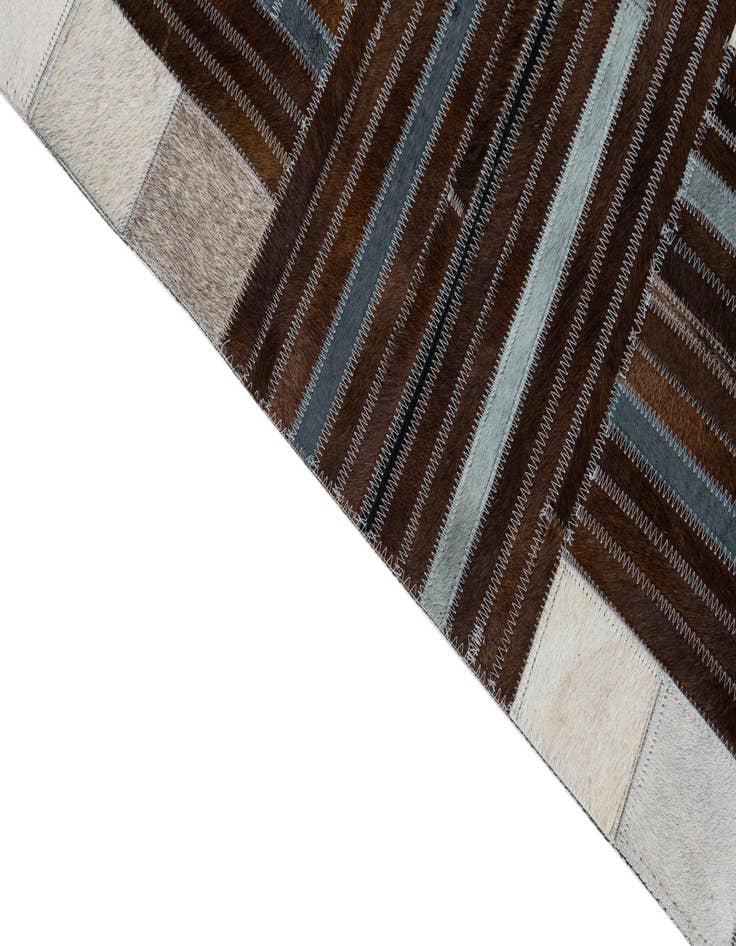 Detail image of  5' x 7' 10 Cowhide Leather Rug