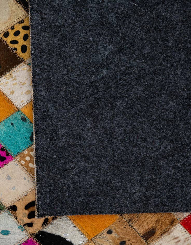 Detail image of  5' 1 x 8' Cowhide Leather Rug