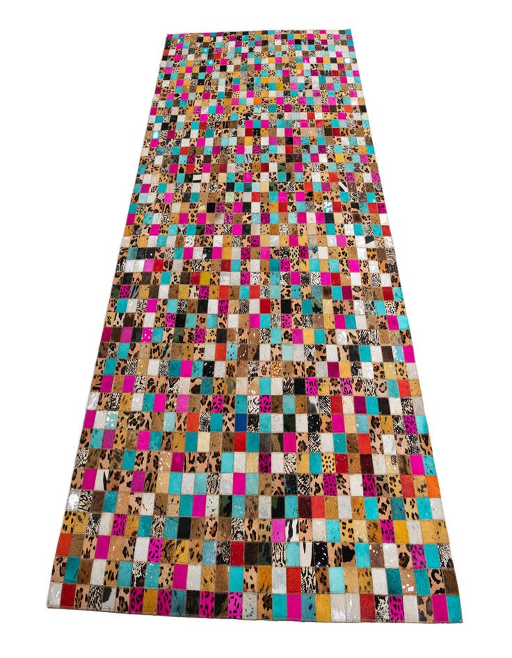 Detail image of  5' x 7' 10 Cowhide Leather Rug