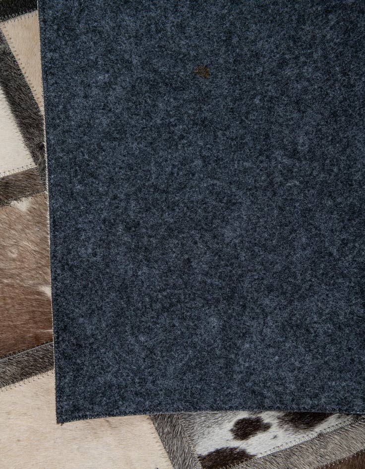 Detail image of  5' 1 x 7' 10 Cowhide Leather Rug