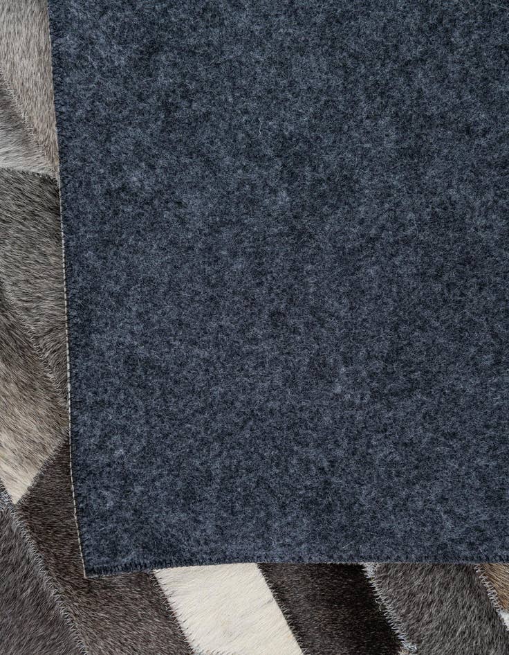 Detail image of  5' 1 x 7' 5 Cowhide Leather Rug