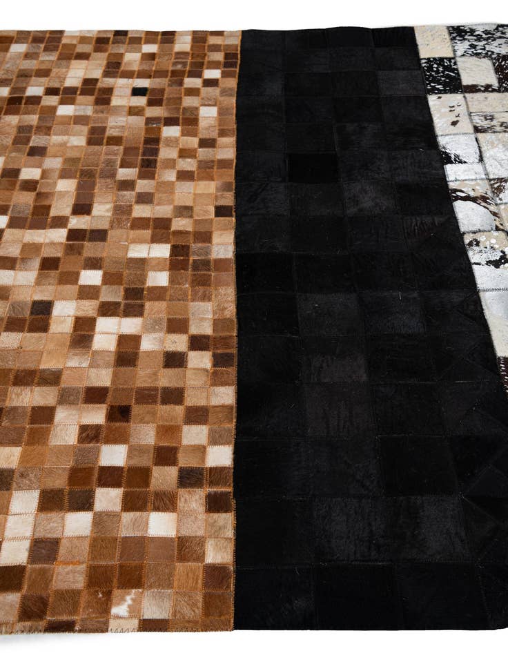 Detail image of  5' 1 x 8' Cowhide Leather Rug