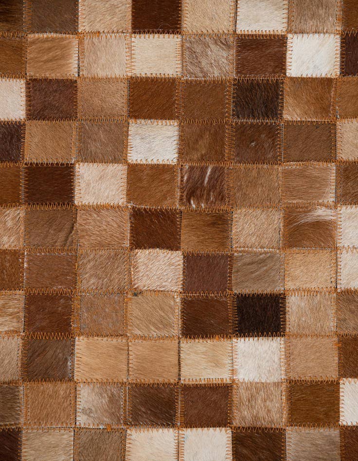 Detail image of  5' 1 x 8' Cowhide Leather Rug
