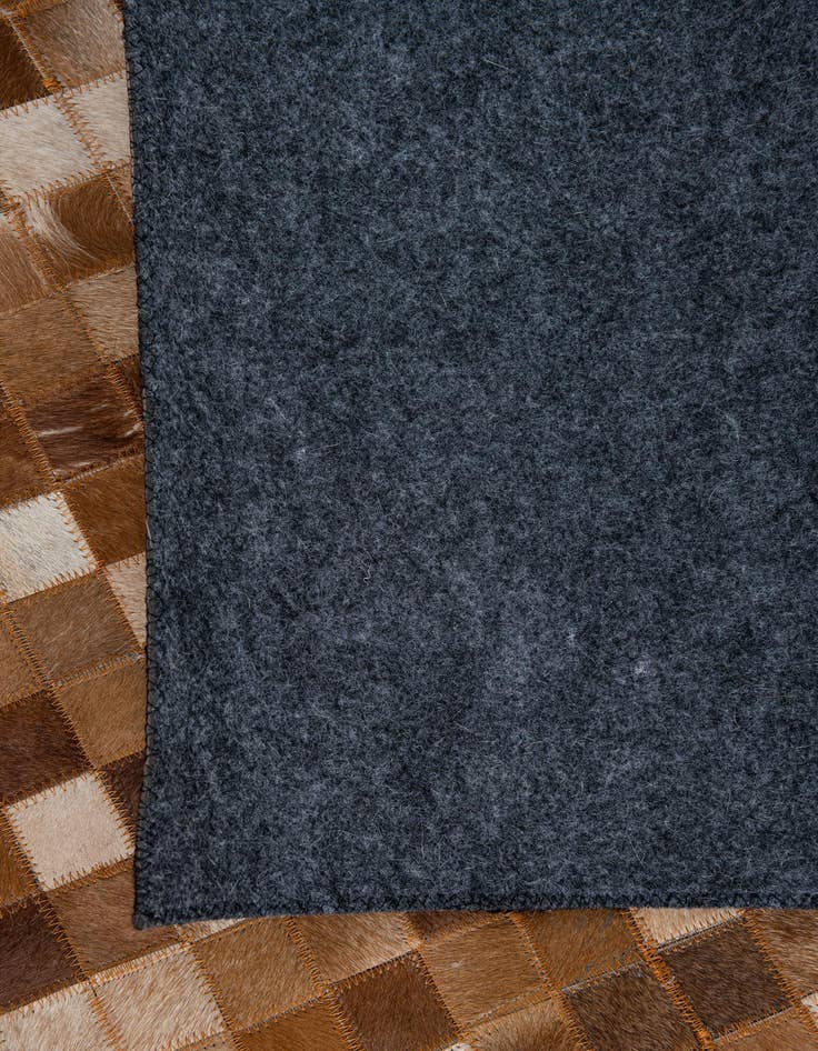 Detail image of  5' 1 x 8' Cowhide Leather Rug