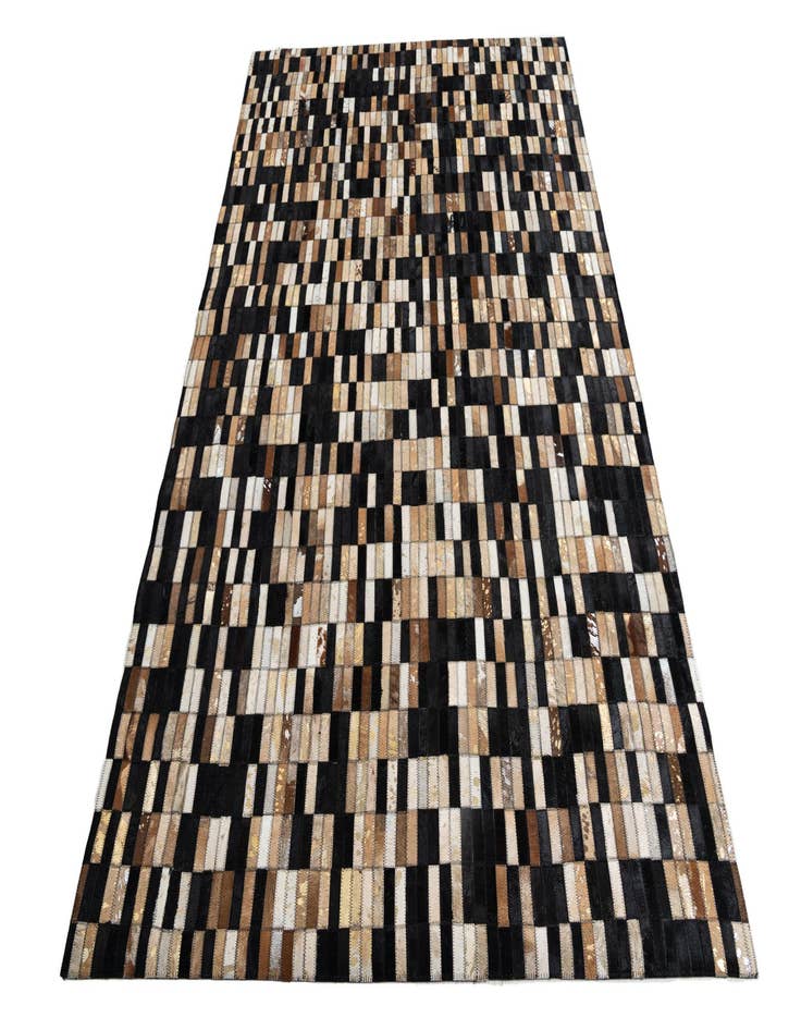 Detail image of  5' 1 x 7' 10 Cowhide Leather Rug