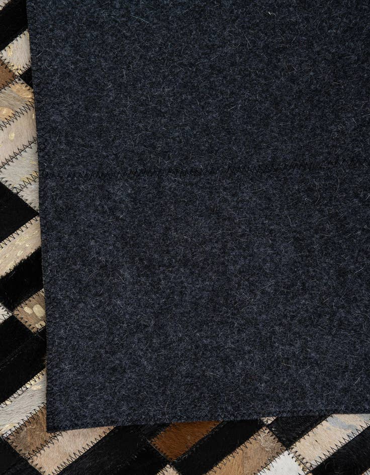 Detail image of  5' 1 x 7' 10 Cowhide Leather Rug