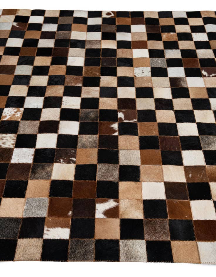 Detail image of  5' x 8' Cowhide Leather Rug