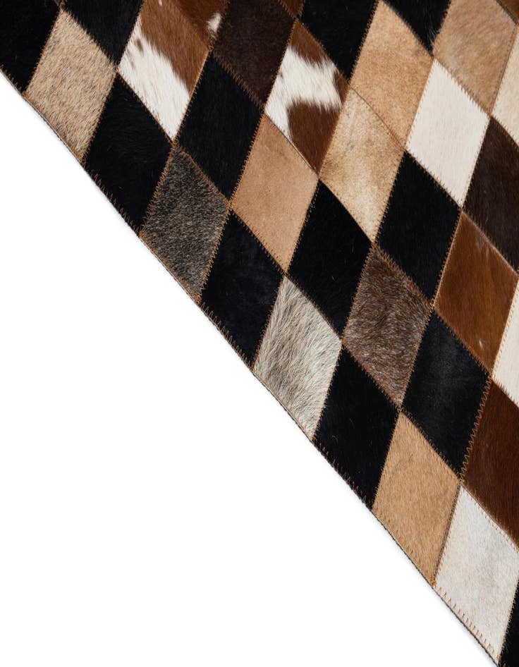 Detail image of  5' x 8' Cowhide Leather Rug