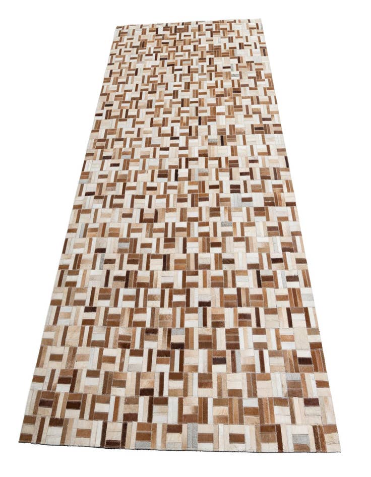 Detail image of  5' 2 x 8' Cowhide Leather Rug