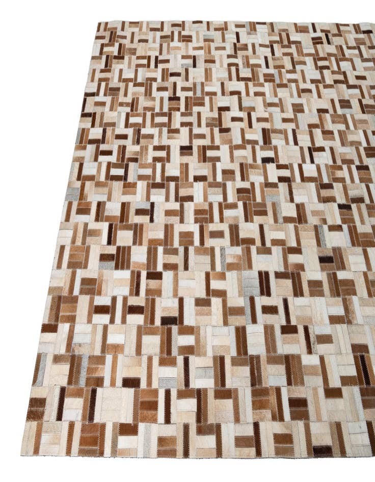 Detail image of  5' 2 x 8' Cowhide Leather Rug