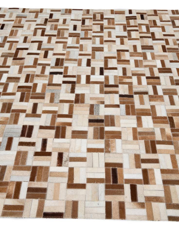 Detail image of  5' 2 x 8' Cowhide Leather Rug