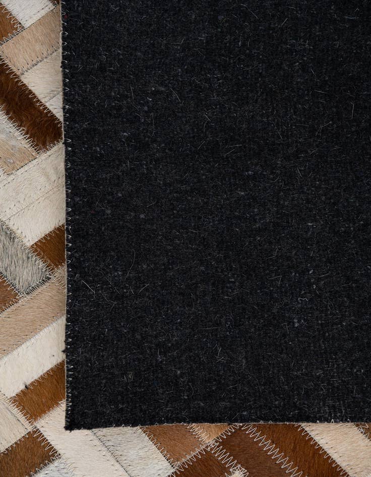 Detail image of  5' 2 x 8' Cowhide Leather Rug