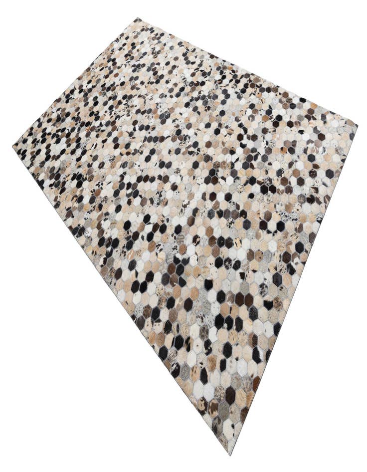 Detail image of  5' 2 x 8' Cowhide Leather Rug